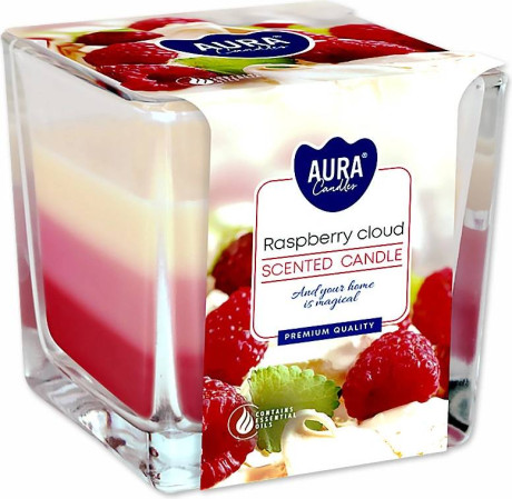 detail AURA 170g Svíčka Raspberry cloud