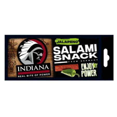 detail Jerky Indiana salami snack 18g Jalapeno
