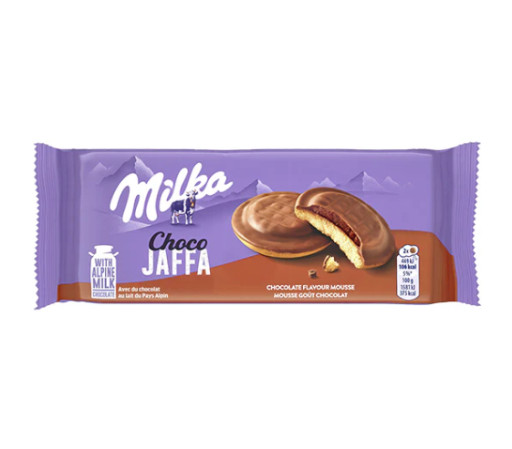 chi tiết Milka Piškoty Chocolate Jaffa 128g