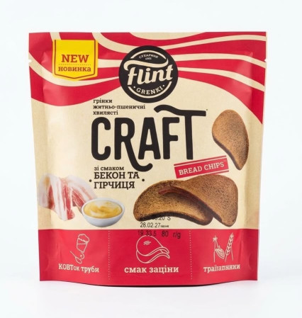 detail Flint Craft Slanina a hořčice 80g (1/8kus)