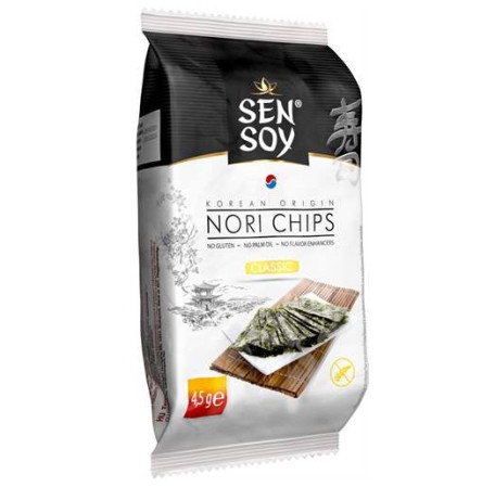 chi tiết SenSoy Nori chips 4,5g Original