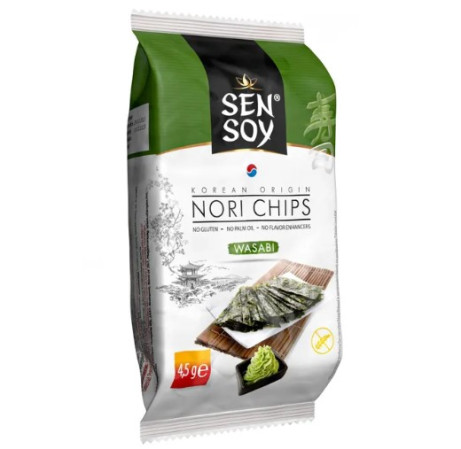 detail SenSoy Nori chips 4,5g Wasabi