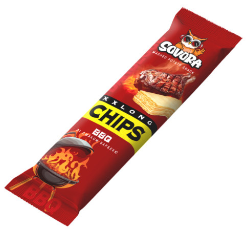 chi tiết Sovora Long Chips 70g BBQ