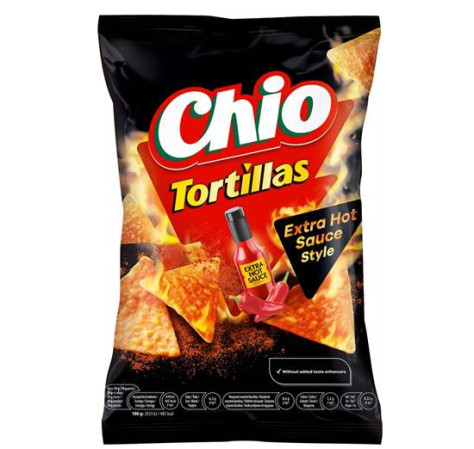 detail Chio tortillas 110g Extra hot sauce - 12ks/kart