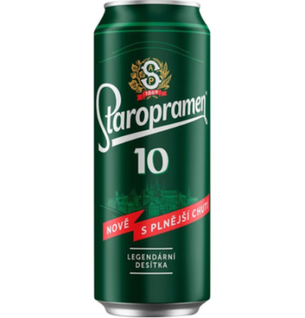 chi tiết Staropramen plech 0,5L 10°