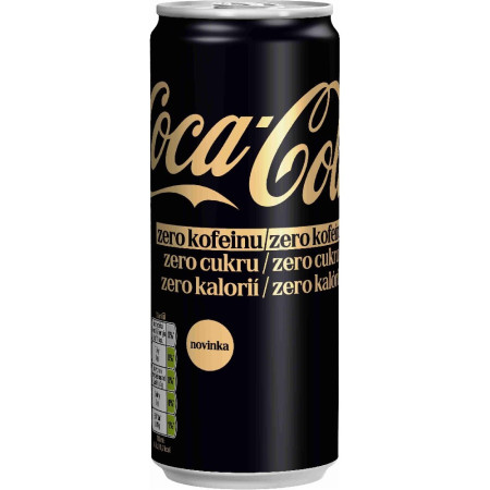 chi tiết Coca Cola CZ 330ml Zero Caffein Free