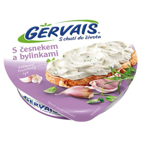 chi tiết Gervais česnek a bylinky 80g