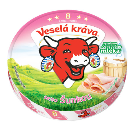 chi tiết Veselá Kráva se Šunkou 120g