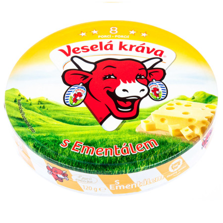 chi tiết Veselá Kráva Ementál 120g