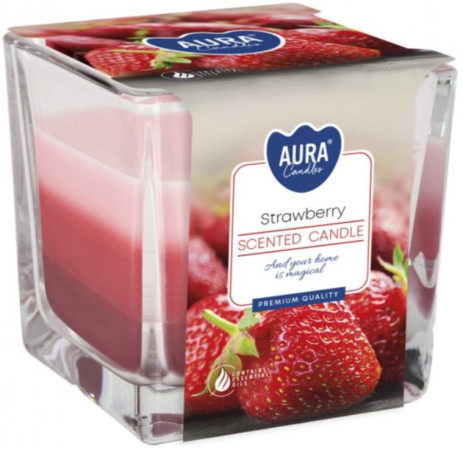 detail AURA 170g Svíčka Strawberry