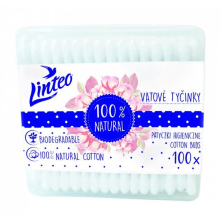 detail Linteo Papírové vatové tyčinky 100ks box