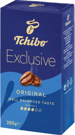 detail Tchibo Exclusive 250g káva mletá
