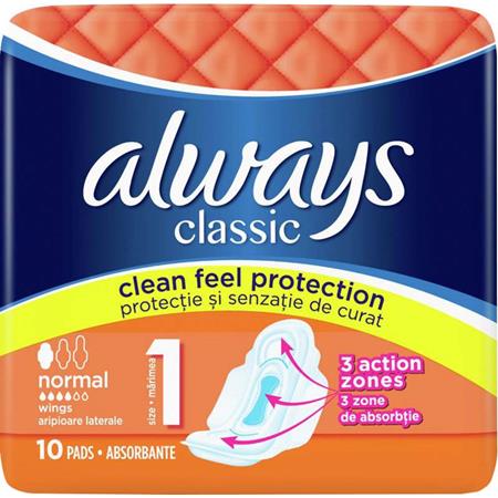 detail Always vlozky 10ks classic normal x 16