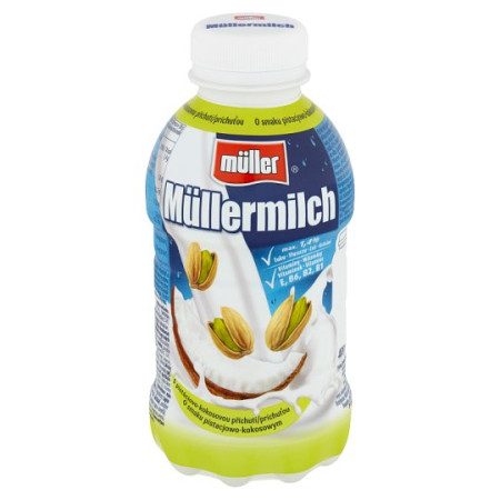detail MULLER pistacie-kokos 1,5% 400g