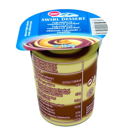 chi tiết Swirl dess.pudink čok.van. 150g