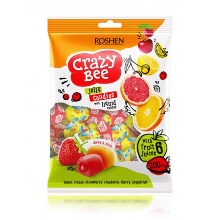 detail Roshen Bonbony 200g Crazy Bee Fruity (1/12)