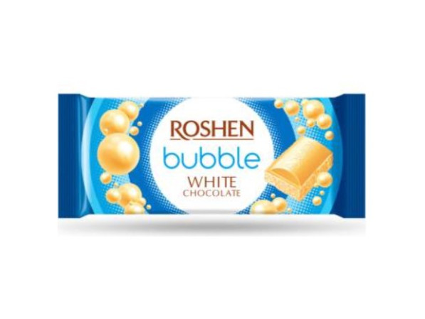 detail Roshen BUBBLE 80g White čoko