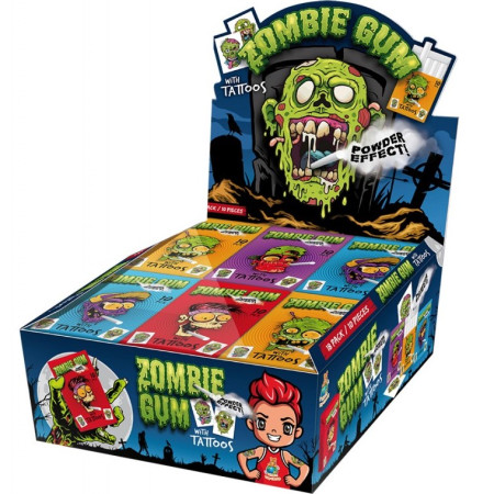 chi tiết Bubble gum stick 35g x 18 - Zombie