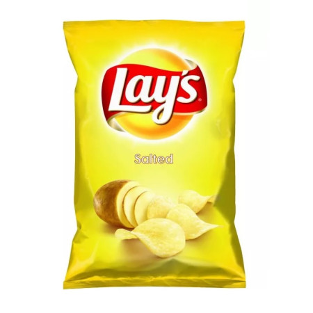 chi tiết Lays 163g Salt - 18ks/kart