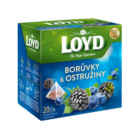 chi tiết Loyd Čaj ovocný borůvky+ostružiny 20x2g