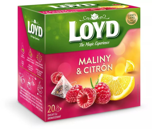 detail Loyd Čaj ovocný maliny+citron 20x2g
