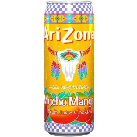 detail AriZona 500ml plech Mucho Mango Fruit Juice Coctail