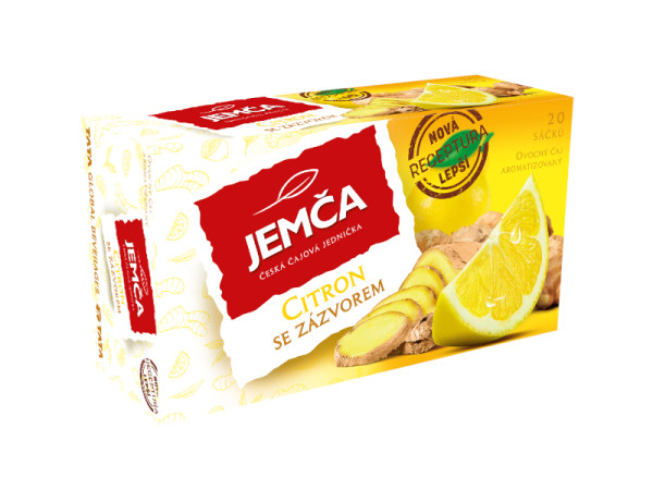 detail JEMČA čaj 40g citrón + zázvor