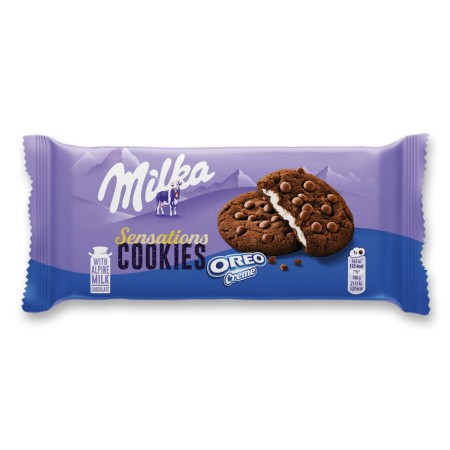 detail Milka Cookie Sens Oreo 156g - 12ks/kart