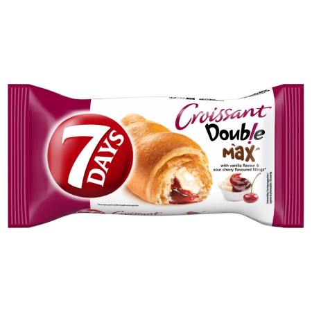 detail 7Days Croissant 110g Double Vani + Cherry