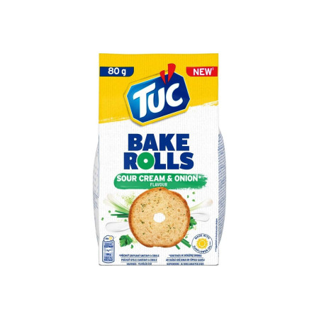 chi tiết Tuc Bake Rolls 80g smetana+cibule