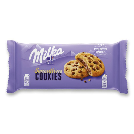 chi tiết Milka Cookie Choco Inside 156g - 12ks/kart