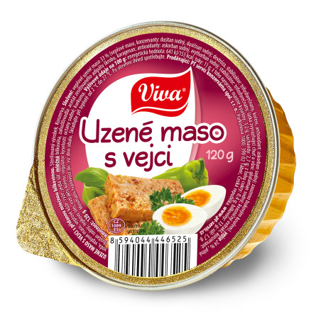 chi tiết VIVA Uzené maso s vejci 120g