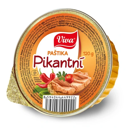 detail VIVA paštika pikantní 120g