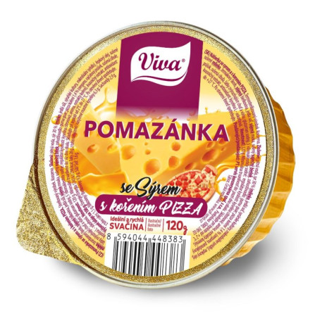 detail VIVA Pomazánka se sýrem a kořením Pizza 120g