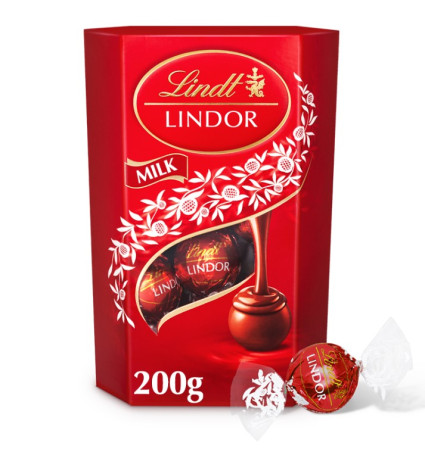 detail Lindt Lindor 200g milk