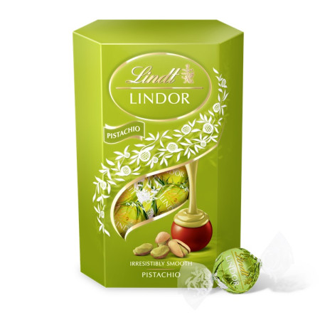 detail Lindt Lindor Pistachio 200g