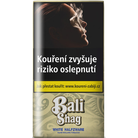 detail TABÁK BALI SHAG WHITE HALFZWARE 30G