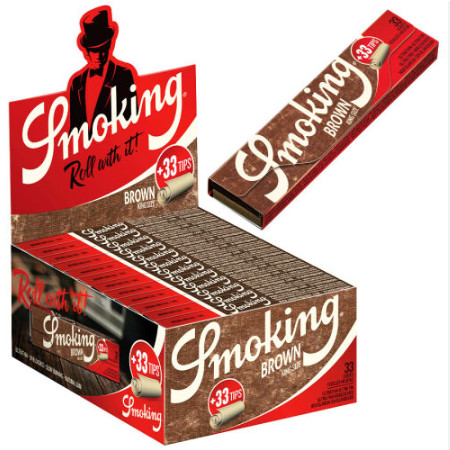 detail PAPÍRKY SMOKING KS BROWN+FILTRY TIPS(24)