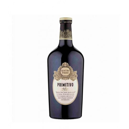 chi tiết Primitivo salento IGT quatro passi 750ml