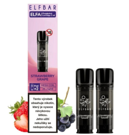 chi tiết ELFA POD STRAWBERRY GRAPE