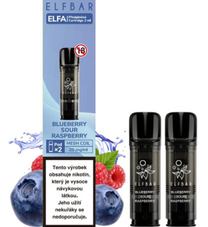 chi tiết ELFA POD BLUEBERRY SOUR RASPBERRY
