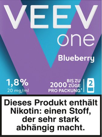 detail VEEV ONE 1000 POD 2KS BLUEBERRY 18MG