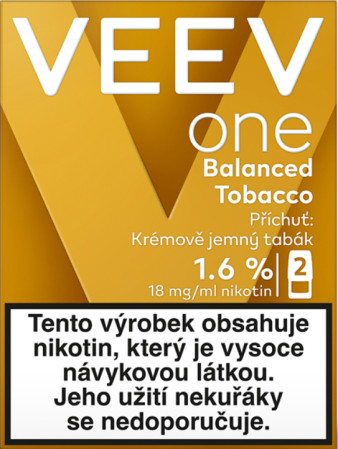 detail VEEV ONE 1000 POD 2KS BALANCED TOBACCO 18MG