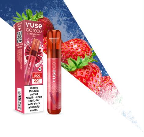chi tiết VUSE GO P1000 STRABERRY ICE