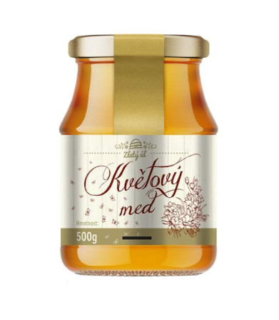 detail Zlatý úl Med květový 500g