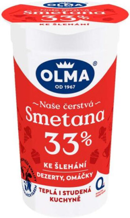 detail Olma Smetana ke Šlehání 33% 200g