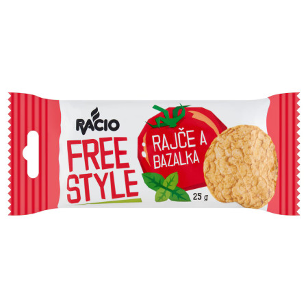 detail Racio Free Style Chlebíčky rajče a bazalka 25g