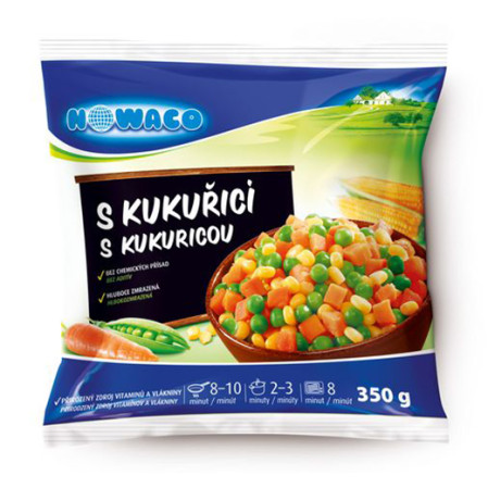 chi tiết Nowaco Zeleninová směs s kukuřicí 15 x 350 g