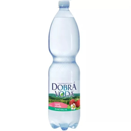 detail Dobrá voda 1.5l lesní jahoda
