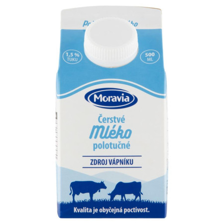 detail Moravia Čerstvé Mléko 1,5% 500ml